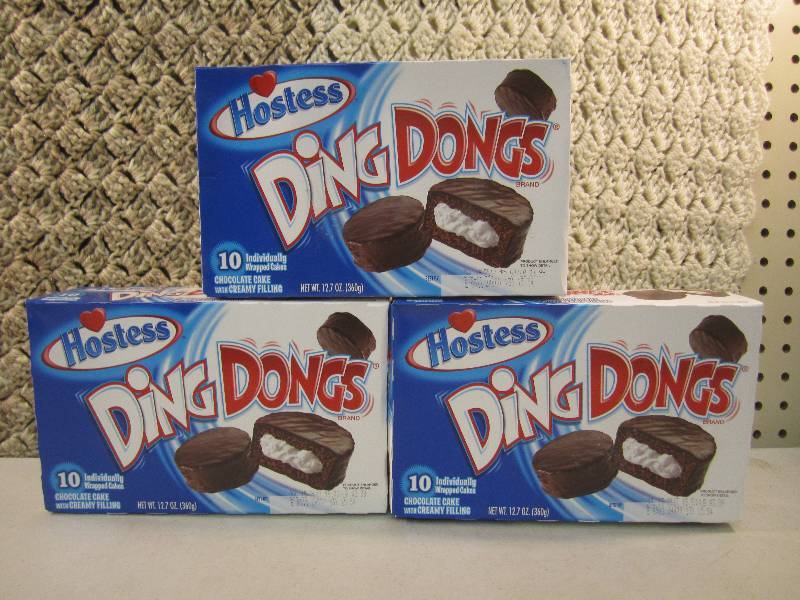 Lot of 3 Boxes Hostess Ding Dongs B...