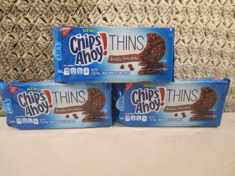 Lot of 3 Packs Chips Ahoy Thins Dou...