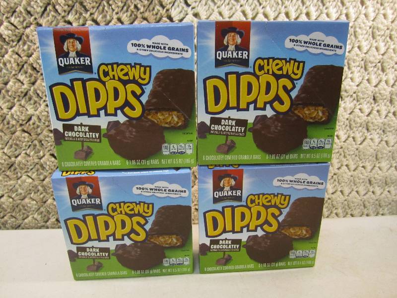 4 Boxes Chewy Dipps Dark Chocolate ...