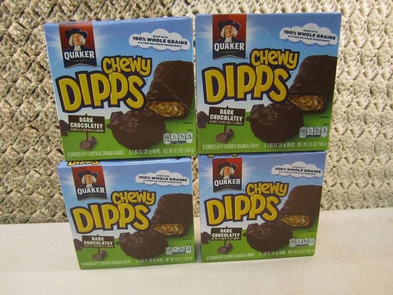 4 Boxes Chewy Dipps Dark Chocolate ...