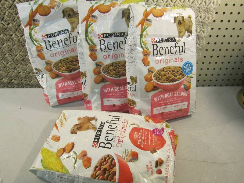 Lot of 4 Bags Purina Dog Food 3.5 p...