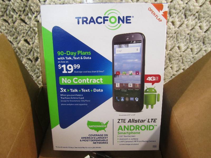 Tracfone ZTE Allstar 5 4G LTE Andr...