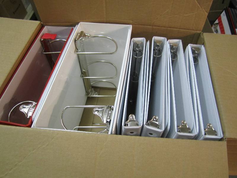 Lot of 12 Various Size 3-Ring Binde...