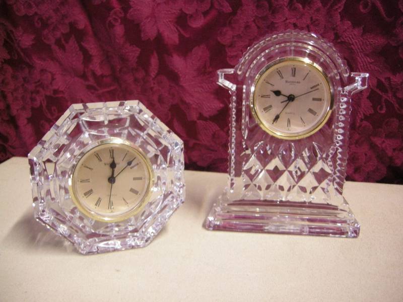 lot 43 image: Waterford Crystal Clocks