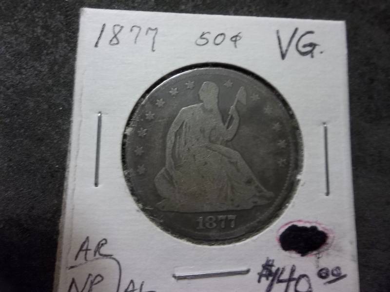 1877 Seated Liberty Half Dollar