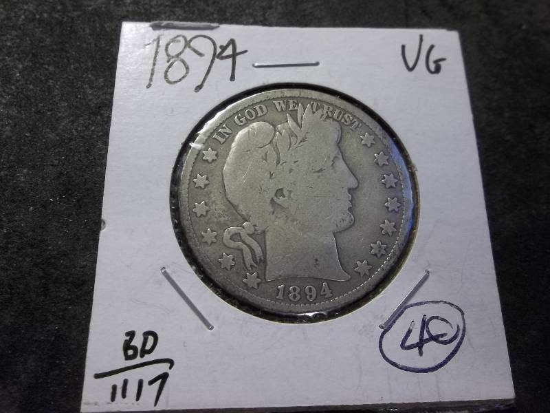 1894 Barber Silver Half Dollar