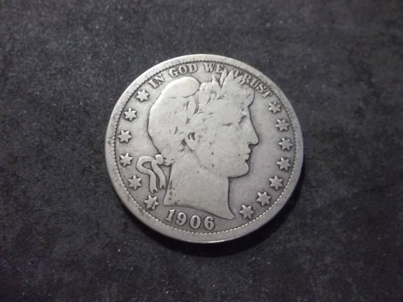 1906 D Barber Half Dollar