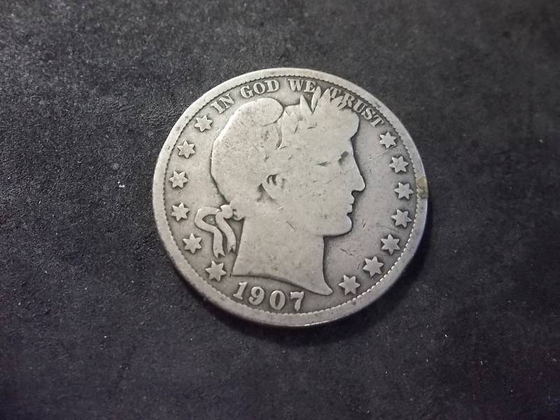 1907  Barber Half Dollar