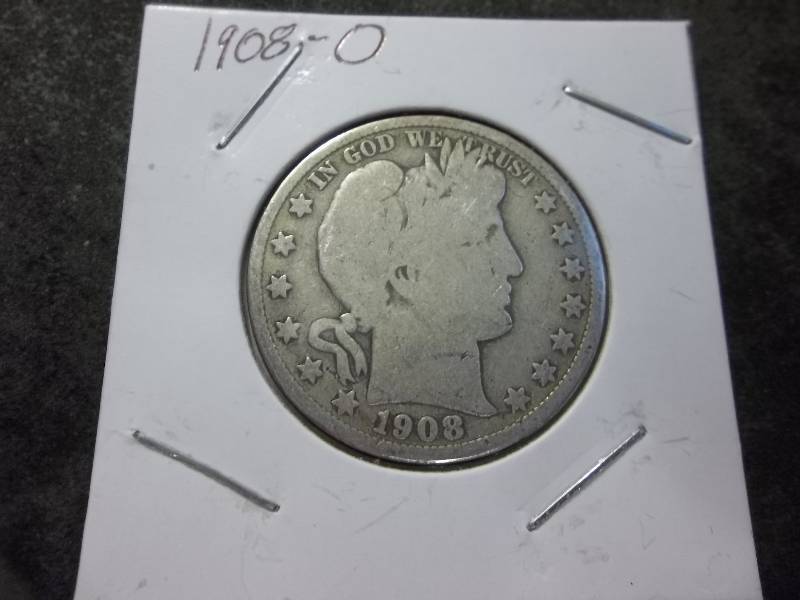 1908 O Barber Half Dollar