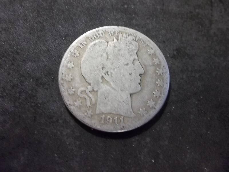 1911 S Barber Half Dollar