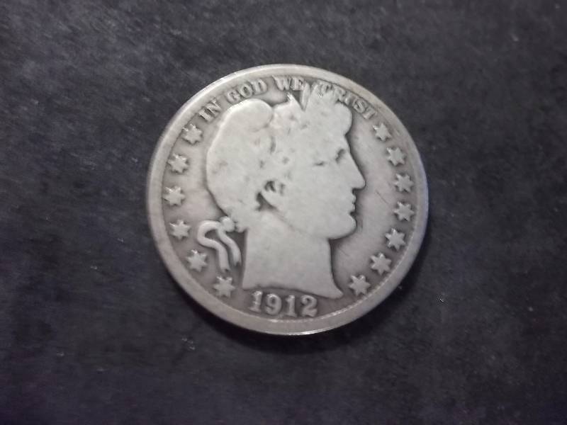 1912 S Barber Half Dollar
