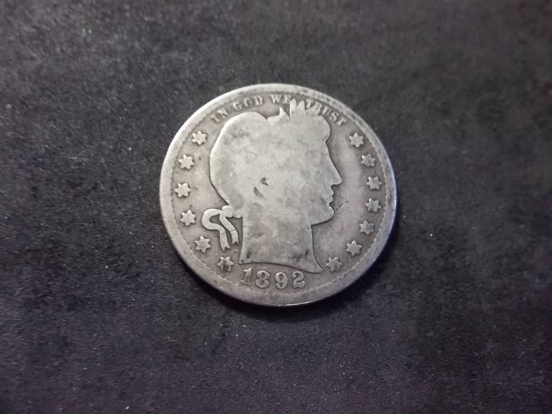 1892 S Barber Quarter