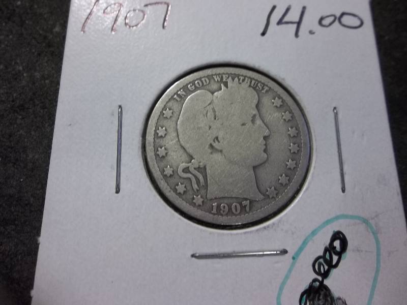 1907 Barber Quarter