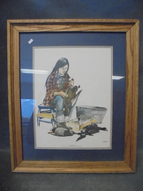 Framed Print The Black Mallard by Carl Gawboy