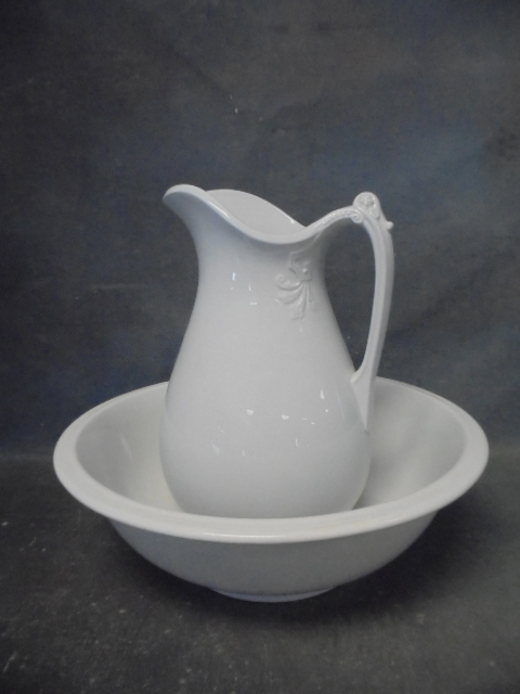 China Water Pitcher and Bowl