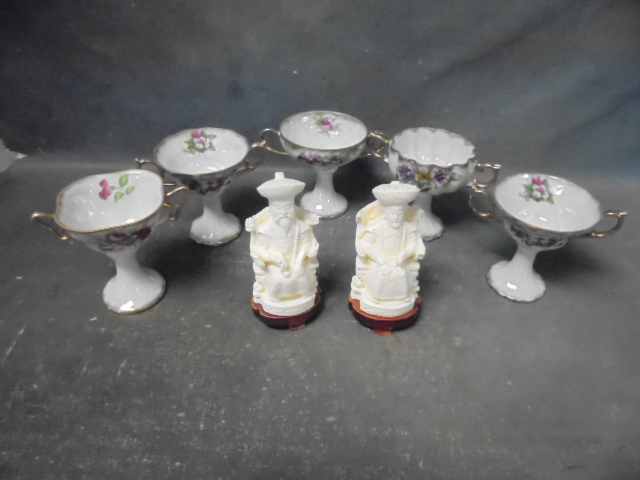 Japanese China Cups and Oriental Figurines