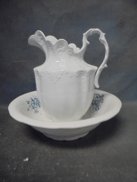 China Water Pitcher and Bowl