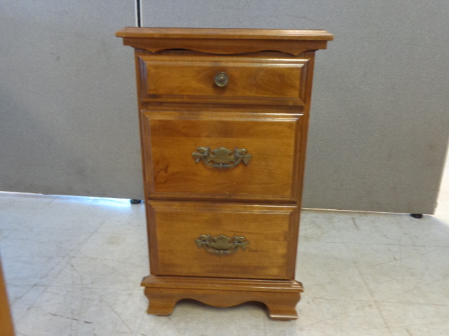 3 Drawer Wooden Night Stand