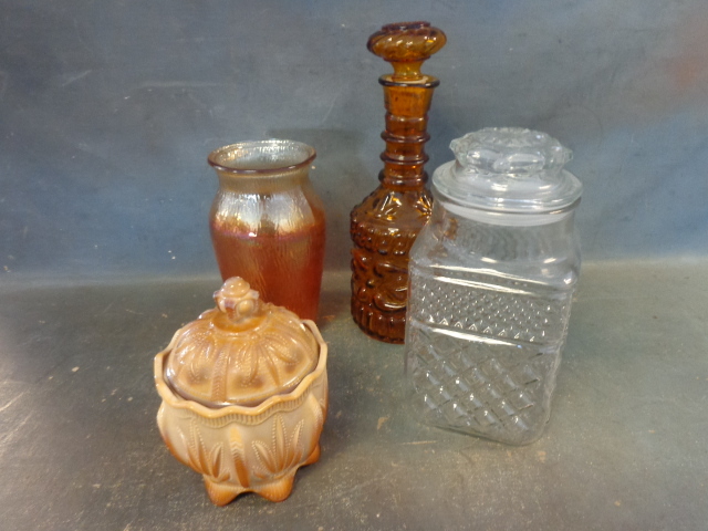 Vase, Decanter and Jars