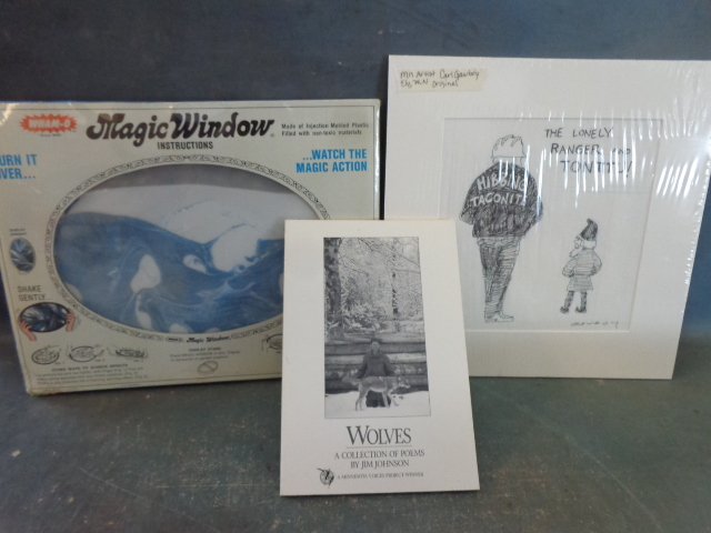 Artist Original, Magic Window and Poem Book