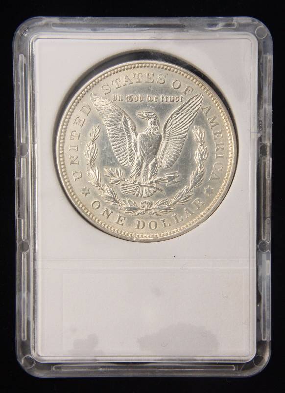 lot 23 image: 1921 MORGAN SILVER DOLLAR MS65DMPL ANGS