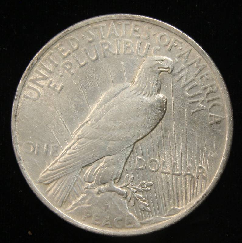 lot 65 image: 1922 PEACE SILVER DOLLAR XF