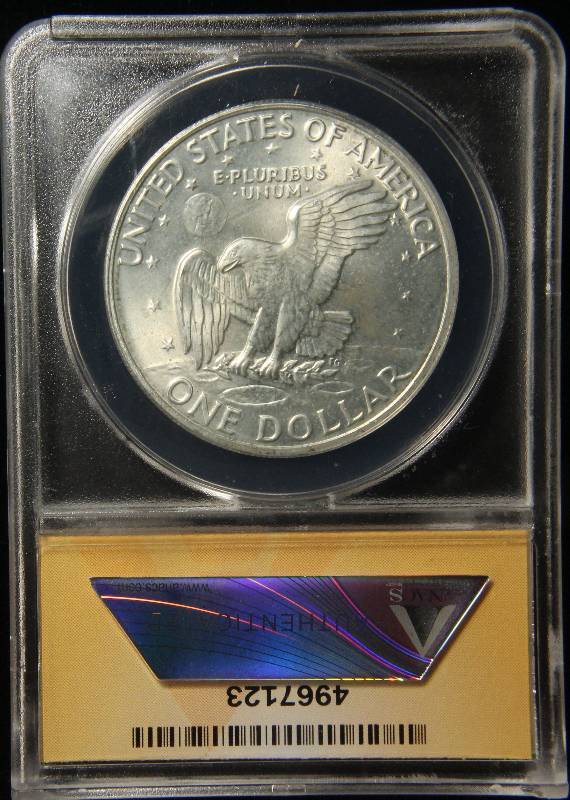 lot 70 image: 1972-S EISENHOWER DOLLAR MS66 ANACS