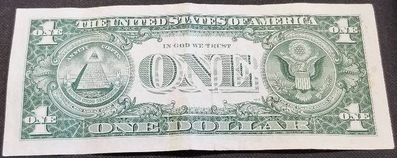 lot 13-A image: 1957-B US $1 FEDERAL RESERVE SILVER CERTIFICATE