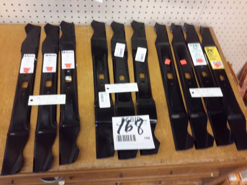 lot 168 image: 10 Misc. Sizes lawn mower blades