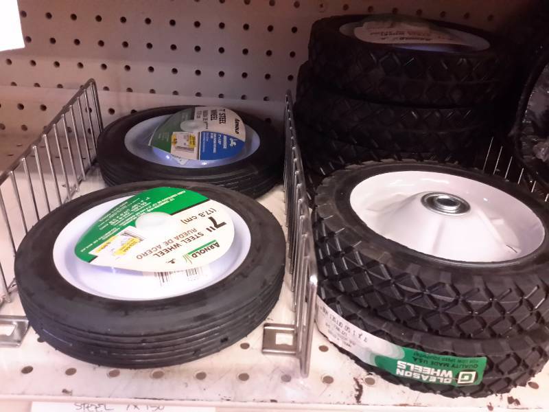 lot 37 image: 8 Misc. Size wheels.. See tag photo for types
