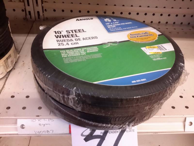 lot 41 image: 2, 10in x 1.75 replacement wheels