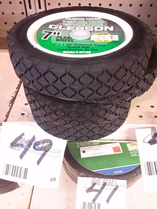 lot 49 image: 4 replacement wheels.. Exact description coming