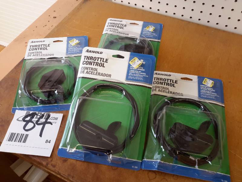 lot 84 image: 4 Universal  T knob cable controls.. New