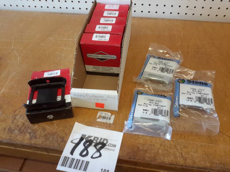 lot 188 image: Misc. Lawnmower Parts as shown..