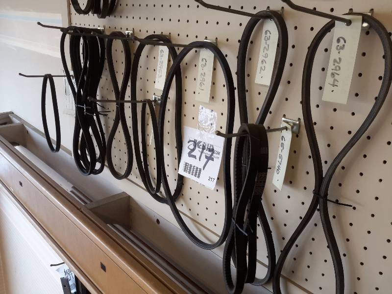 lot 217 image: Lot of Belts as pictured