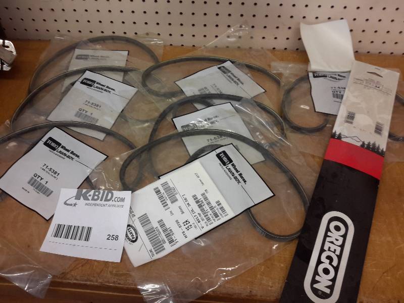 lot 258 image: Misc. Belts as shown..