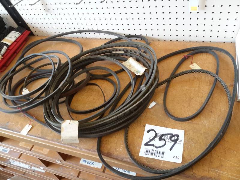 lot 259 image: Lot of Cogged belts..
