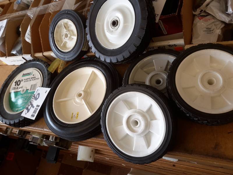 lot 46 image: 7,  misc. lawnmower wheels