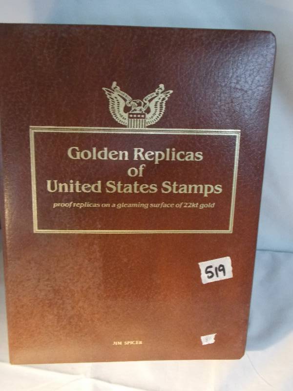 Golden Replicas of U.S. Stamps