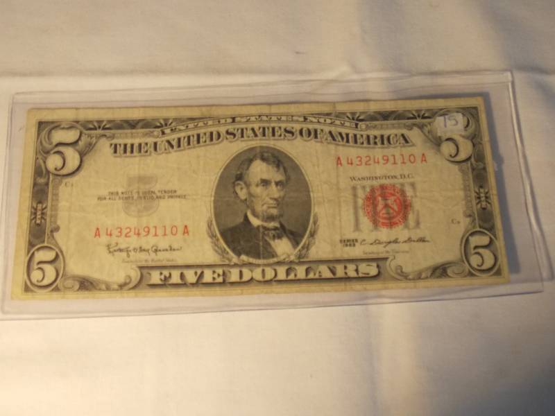 $5.00 1963 Red Seal