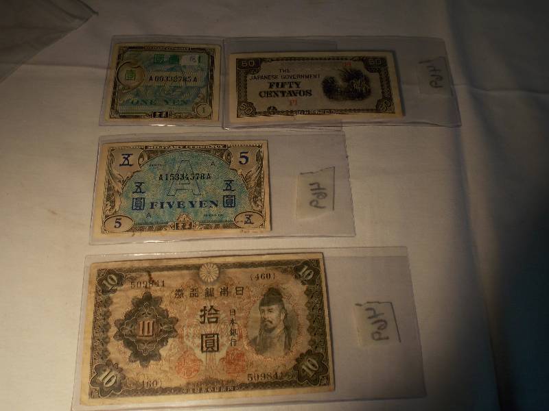 Various Japanese Currency 2 Millitary Currency