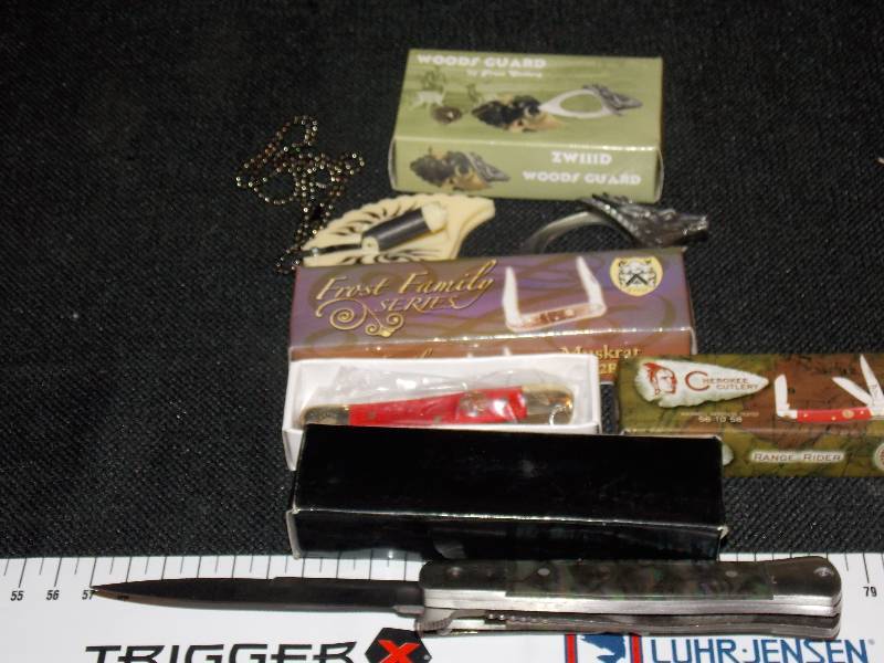 4 Various Steel Warriorby frost Cutlery Knives (see Pictures) one is a Frost Hawkeye