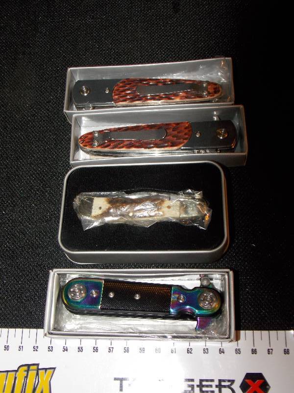 4 Steel Various Knives Warrior Platinum Collection Knives