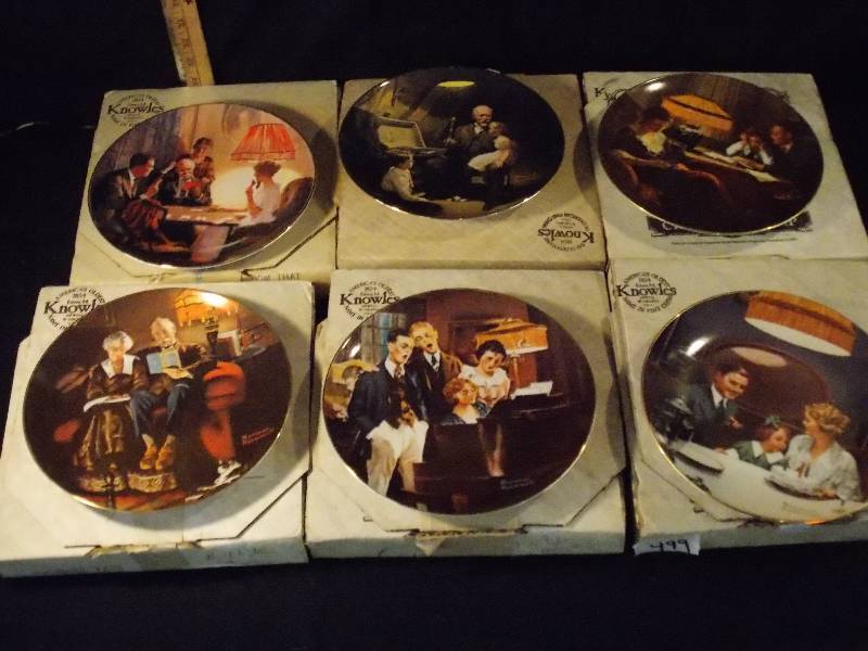 6 Collector Plates Rockwells Light Campaign Series  Certificate of Authenticity in each box