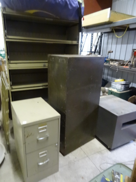 lot 38 image: 1 lateral file cabinet. 2 file cabi...