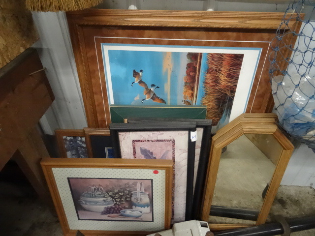 lot 65 image: Misc prints and mirrors....
