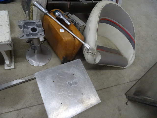 lot 83 image: Boat seats. Pedestal and more...