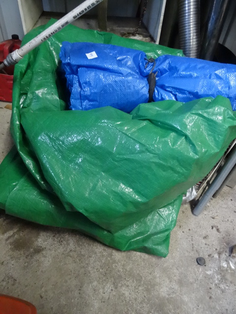 lot 99 image: 2 tarps....