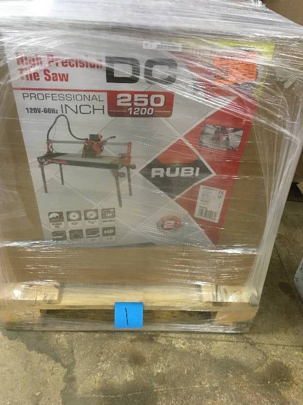 lot 1 image: Rubi DC 250-1200 Tile Cutting Saw NEW