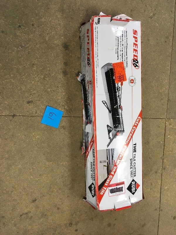 lot 61 image: Rubi Speed 26 Tile Cutter